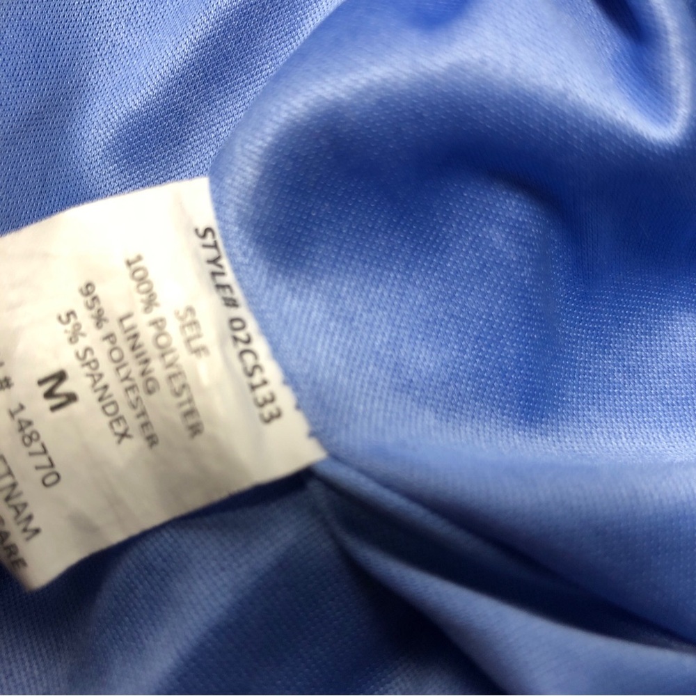 Sienna Sky Women's M Blue/White Floral Tiered Ruffle Mini Skirt Rayon - Picture 5 of 7